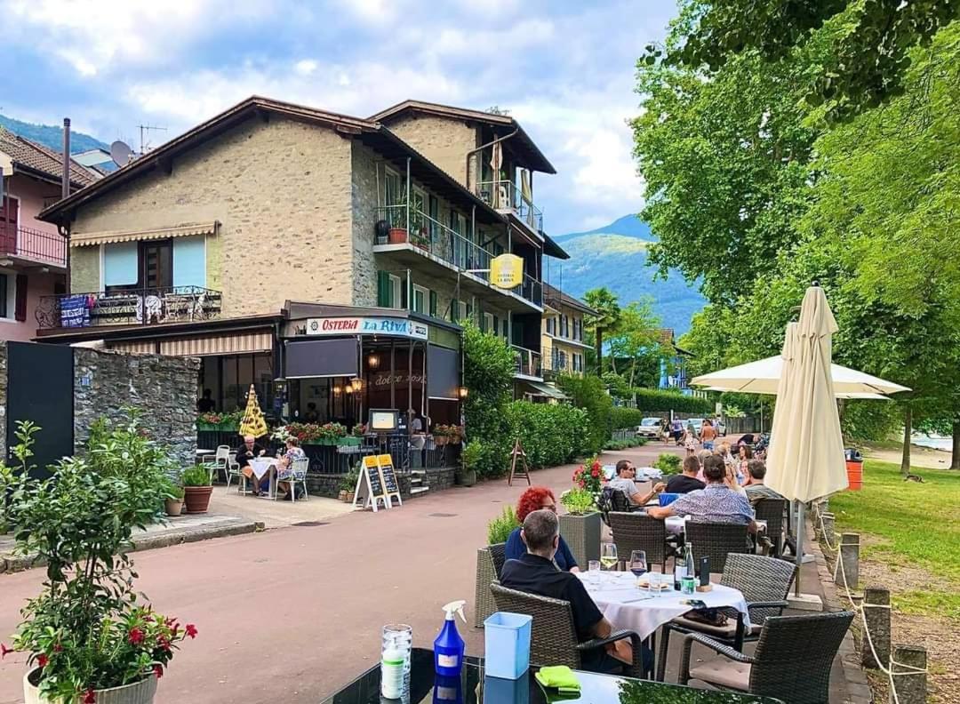 Hotel Osteria La Riva Minusio Exteriér fotografie